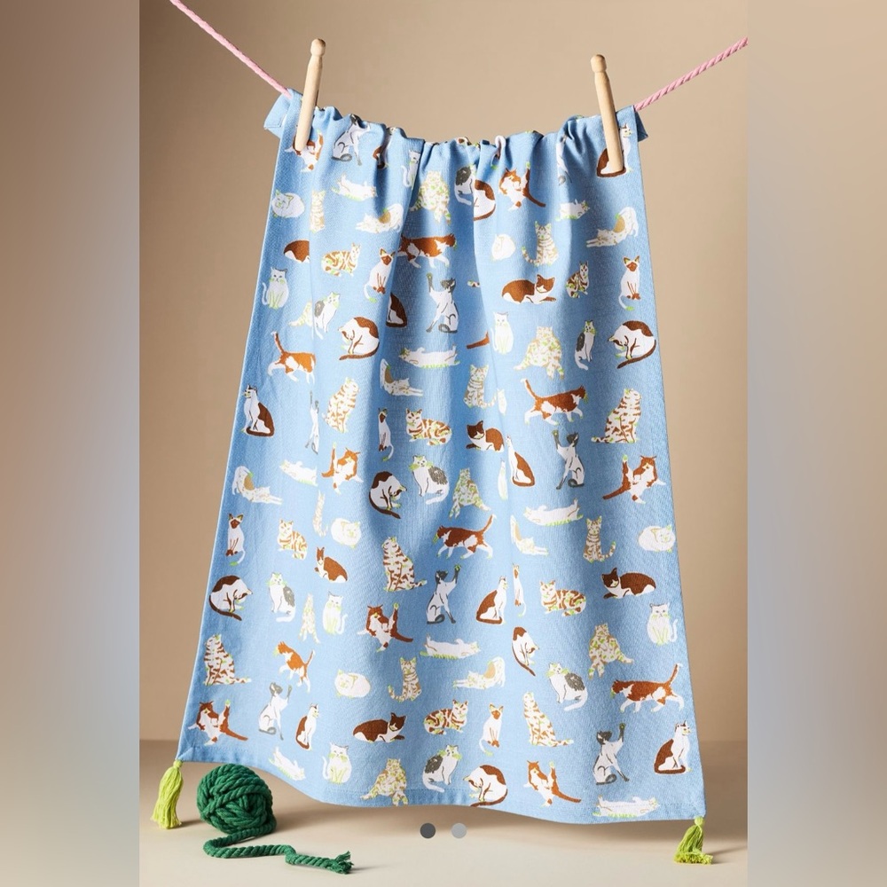 COPY - NWT Anthropologie Cat Love Dish Towel